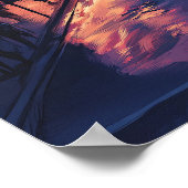 Seoul Sunset: Eine lebendige Stadtbesichtigung Poster (Ecke)