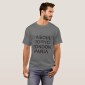 SEOUL TOKYO LONDON PARIS T-Shirt (Vorne ganz)