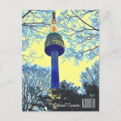 Seoul Tower Korea Reisefotografie Postkarte (Vorderseite)