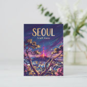 Seoul Tower Südkorea Postkarte (Stehend Vorderseite)