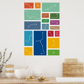 Seoul - Transit Palettes Poster (Küche)
