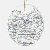 Seoul-Untergrundbahn-Karte Keramikornament (Links)