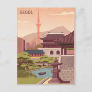 Seoul Vintag Postkarte