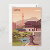 Seoul Vintag Postkarte (Vorne/Hinten)