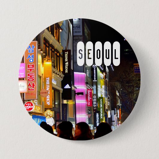 Seoul von Südkorea Button (Vorderseite)