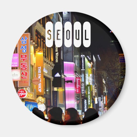 Seoul von Südkorea Magnet (Vorne)