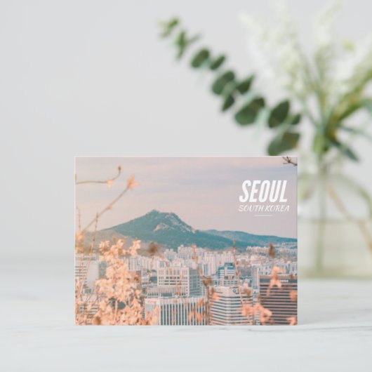 Seoul (vorne) Bergbild (hinten) Postkarte (Stehend Vorderseite)