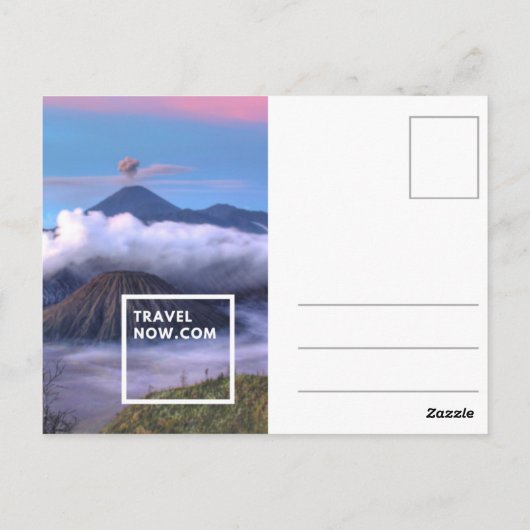 Seoul (vorne) Bergbild (hinten) Postkarte (Rückseite)