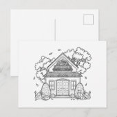 Sep House Feiertagspostkarte (Vorne/Hinten)