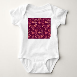 Separate Elemente: Floral Vintage Baby Strampler