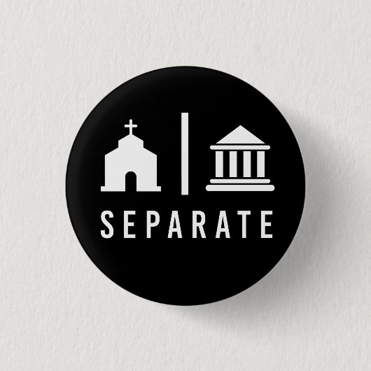 Separate Kirche und Staat Button (Vorderseite)