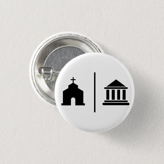Separate Kirche und Staat Button (Vorne & Hinten)
