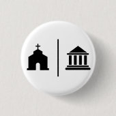 Separate Kirche und Staat Button (Vorderseite)