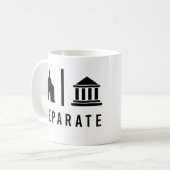 Separate Kirche und Staat Kaffeetasse (Vorderseite Links)