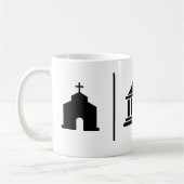 Separate Kirche und Staat Kaffeetasse (Links)