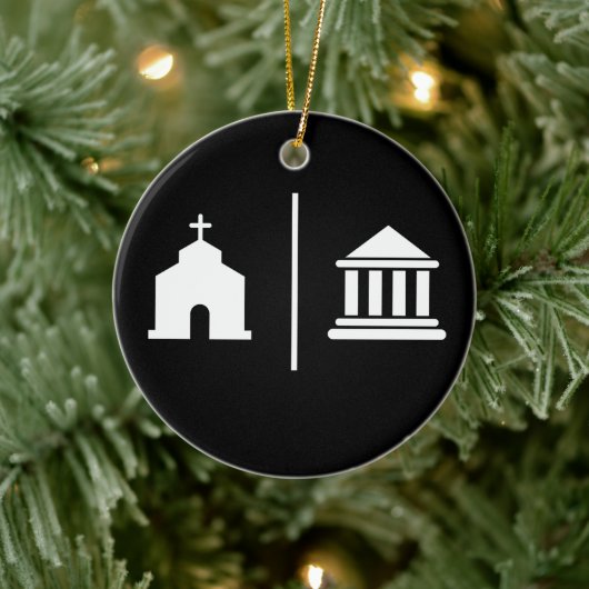 Separate Kirche und Staat Keramik Ornament (Baum)