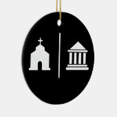 Separate Kirche und Staat Keramik Ornament (Rechts)