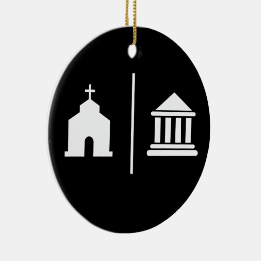 Separate Kirche und Staat Keramik Ornament (Rechts)