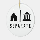 Separate Kirche und Staat Keramik Ornament (Links)