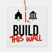 Separate Kirche und Staat Keramikornament (Vorderseite)