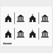 Separate Kirche und Staat Rechteckiger Aufkleber (Blatt)