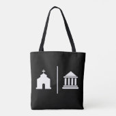 Separate Kirche und Staat Tasche (Rückseite)