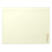 SEPHA Rechtspflege mit Name No Lines Notizblock (Vorderseite)