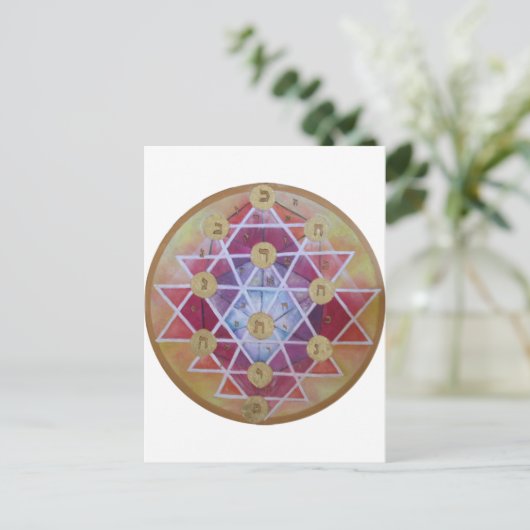 Sephirot Postkarte (Stehend Vorderseite)