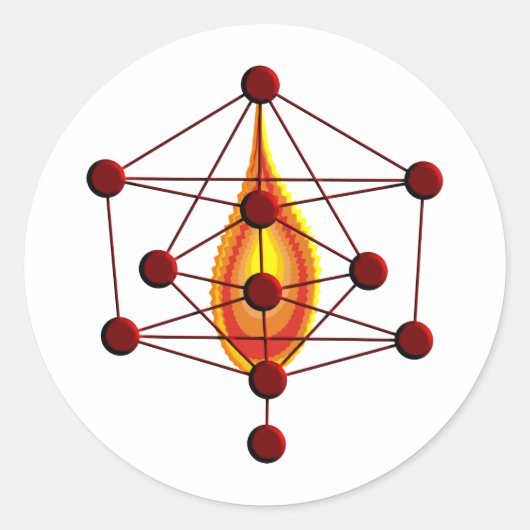 Sephirot Runder Aufkleber (Vorderseite)