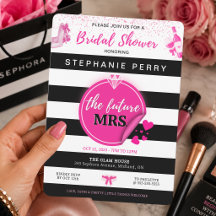 Sephora Thema Hochzeitsshower-Einladung