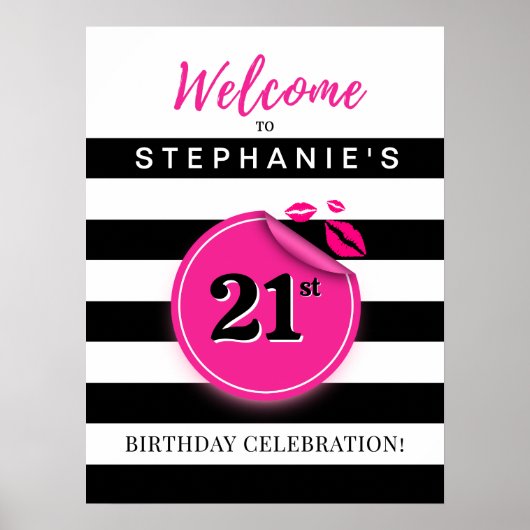 Sephora Theme Welcome Sign Poster (Vorne)