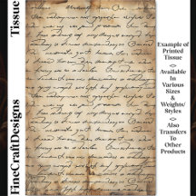 SEPI Aged Paper Elegant Writing DC8a Decoupage