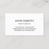 SEPI Tank Pumpservice Black & Red Visitenkarte (Rückseite)