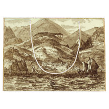 Sepia-Abgetönter Panoramablick Funchals Madeira