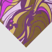 Sepia Abstract Pebble Bean Repeating Pattern Seidenpapier (Detail)