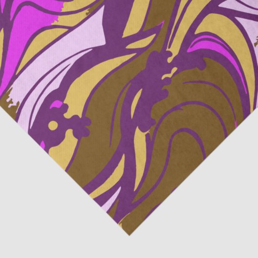 Sepia Abstract Pebble Bean Repeating Pattern Seidenpapier (Detail)