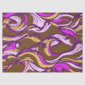 Sepia Abstract Pebble Bean Repeating Pattern Seidenpapier (Vorderseite)