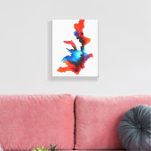 Sepia Abstrakt Art Expressionismus Acrylmalerei Leinwanddruck (Insitu (Wohnzimmer))