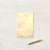 Sepia Abstrakt Art Post-it Klebezettel (Auf Schreibtisch)