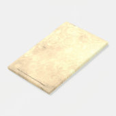 Sepia Abstrakt Art Post-it Klebezettel (angewinkelt)