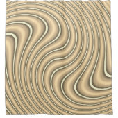 Sepia Abstrakte Muster Duschvorhänge Duschvorhang (Vorderseite)