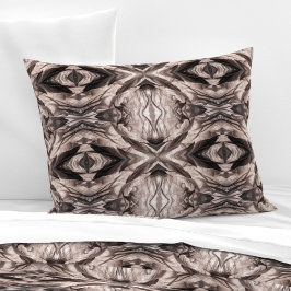 Sepia-ähnliche geometrische Muster der L-Größe Kissenbezug