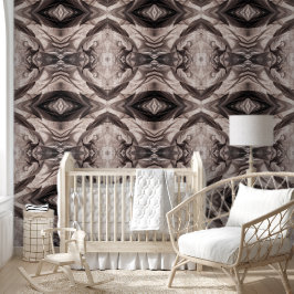 Sepia-ähnliche geometrische Muster der L-Größe Tapete