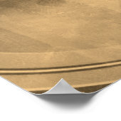 Sepia akustische Gitarren-Klangloch geschlossen Poster (Ecke)