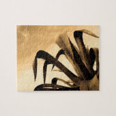 Sepia Aloe Cactus Pflanze Puzzle (Horizontal)