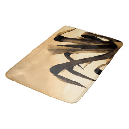 Sepia Aloe Pflanze Badematte