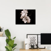 Sepia Alstroemeria Lily Poster (Heimbüro)