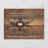 Sepia Alte Rose unter den beruhigenden Wellen Ankündigungspostkarte (Rückseite)