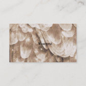 Sepia Angel Wing Business Card Visitenkarte (Rückseite)