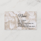 Sepia Angel Wing Business Card Visitenkarte (Vorderseite)